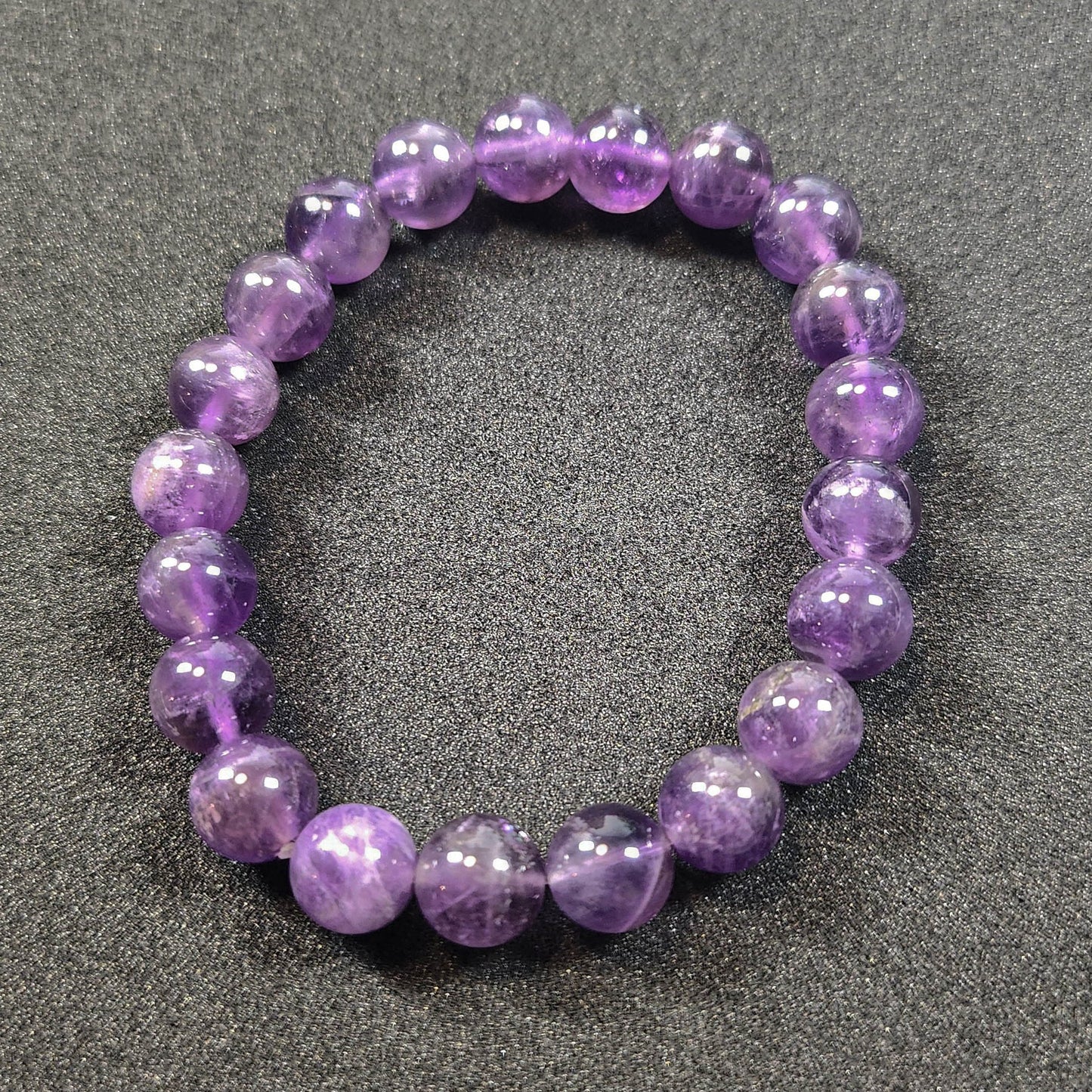 Bracelet en Améthyste perles 8mm